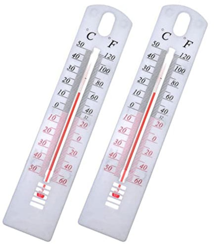 SPORTARC 2 termómetros de pared para interiores y exteriores, para colgar en el jardín, invernadero, casa, oficina, habitación