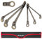 6-Piece Extra Long SAE CR-V Steel Flex-Head Ratcheting Wrench Set, Double Box End Wrench Set with Pouch