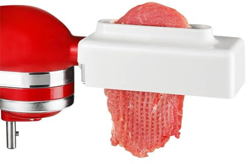 Meat Tenderizer, Steaker Meat Tenderizer Meat Tenderizer Attachments for Household Stand Mixer Meat Tenderizer White