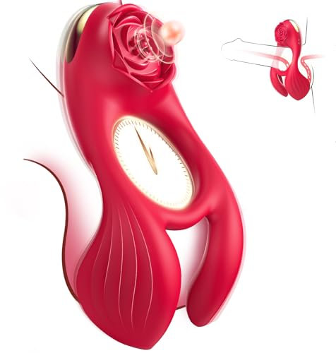 Sexytoysys Coppia Anello Vibrante per Lei e Lui - 3 Motore 7 Modalità Sex Toys Uomo e Donna Stimolatore per Clitoride Toys Sessuali per Coppie Anello per Pene da Uomo Cockring Stimolatore Pene Sex Toy