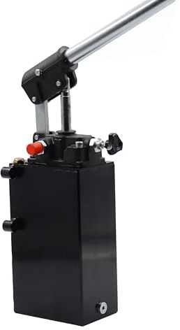 Pompe idrauliche manuali ad azione semplice, 12 – 25 – 45 cc, serbatoio olio 1 – 3 – 5 litri (E.W. 45 ccm 3 lt serbatoio)