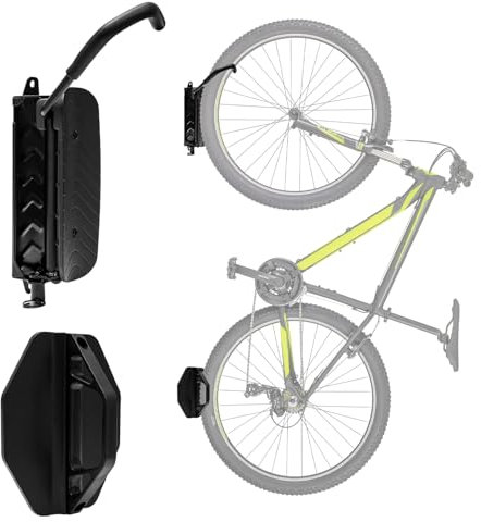 Zaxiva Schwenkbare Fahrrad Wandhalterung für MTB & Rennrad, Platzsparende Fahrradaufhängung Wand für Garage & Haus, Robuste Fahrradhalterung Wand, Einfache Installation, Sicherer Halt für Ihr Fahrrad