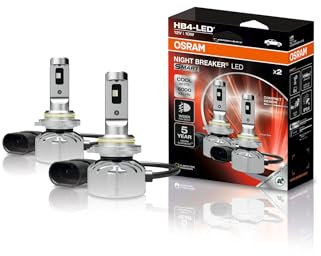 Osram NIGHT BREAKER LED SMART HB4; LED-Nebelscheinwerfer mit Straßenzulassung; breiterer Nebellichtstrahl; 6000K; 2 Lampen, Weiß