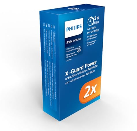Philips Water, Kalkschutz-Ersatzfilterpatrone AWP183/10, 3-stufige Filterung, 27.000 l Filterkapazität