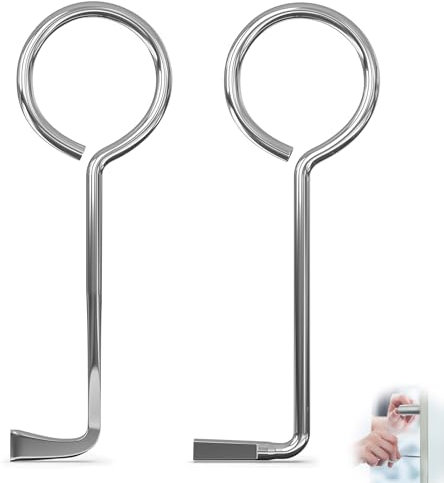 2 Stück Dietrich Set Profi, Edelstahl Buntbartschlüssel Universal, Universal Dietrich Schlüssel, für Bunt-Bart-Schloss Öffner, Täglicher und Professionellen Schlosserdienst (Silber)