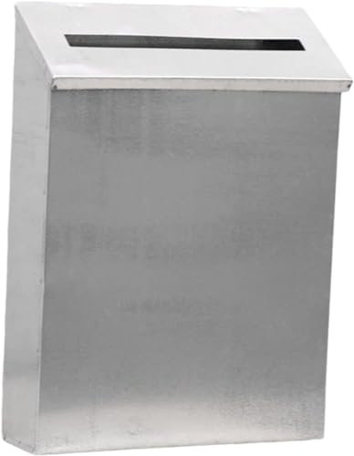 Cassetta Postale da Incasso, Moderna, Decorativa, di Grande capacità, in Metallo, per Porta d'ingresso Esterna (Colore: I) (G)