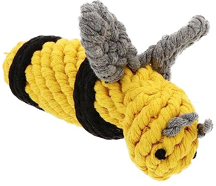 HANABASS Mâcher Corde de Coton Abeille Interactif pour Chien Entraînement et Jeu Ennui pour Chiots et Chiens Adultes