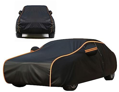 Cubierta de Coche para Mercury Cougar Coupé con techo rígido de primera generación 1967-1970(543,6x196,8x140,2cm),Protección solar, protección contra la lluvia, protección UV, cuatro estaciones, negro