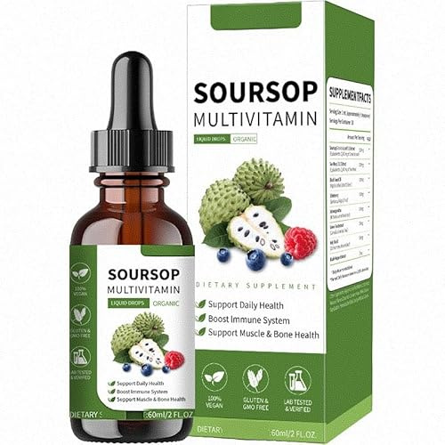 Gotas de extracto de guanábana premium: favorecen la energía y la concentración, mejorando la salud en general.,1PCS
