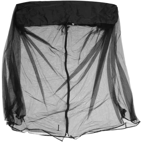 ibasenice Filet Protection Résistant en Noir pour Moustiquaire Polyester Fermeture Éclair Ample Hamac Lit Bébé pour Balcon et Jardin Extérieur