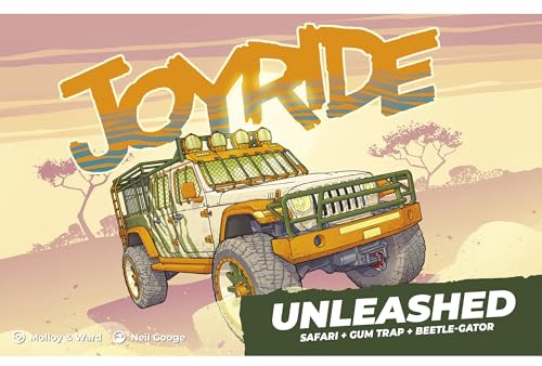 Rebellion Unplugged: Joyride: Unleashed - Erweiterung, Autokampf-Brettspiel, Neues Auto & Biest, Neues Element von Spiel & Hindernissen, ab 12 Jahren, 2-4 Spieler