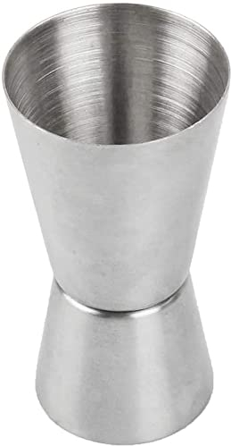 Pratico Doppio Cocktail Jigger in Acciaio Inox, Misurino Bar Craft Dual Spirit Measure Cup, Strumento per Cocktail Shot, Misura 15/30 ml, Fashion Design
