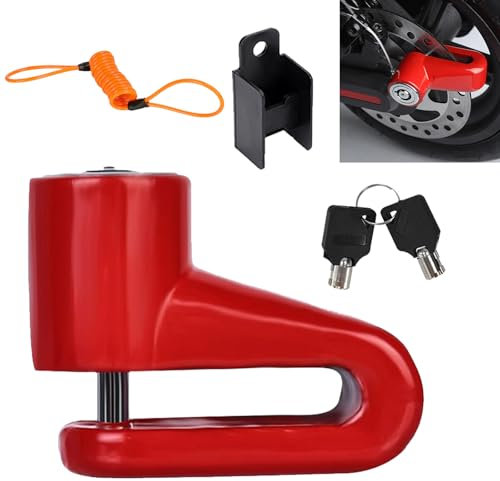 Roller Scheibenbremse Schloss,Bremsscheibenschloss Erinnerung,Scooter Bremsscheibenschloss,Bremsscheibenschloss für Fahrrad,Elektroroller Scheibenbremse Schloss Sicherheitsschloss 1PC