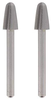 Dremel 117 Hochgeschwindigkeits-Fräser - Zubehörsatz für Multifunktionswerkzeug mit 2 Fräsern Ø 6,4mm zum Schneiden, Gravieren und Fräsen in Kunststoff, Holz, Plexiglas, Gummi, Leder u.v.m, 6,3 mm