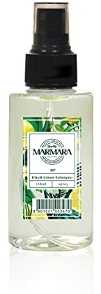 MARMARA Kolonya Citron Vaporisateur 110 ml | Eau parfumée turque | après rasage | eau à la main turque | rasage | Eau de Cologne Gentlemen