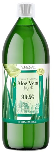 tradicity ORGANIC FARM - 100% ren och naturlig aloe vera-koncentrat, Skördas från färska blad, Rik på vitaminer och mineraler, Ekologisk ECOCERT COSMOS, Vegansk, Ej testad på djur, 1000