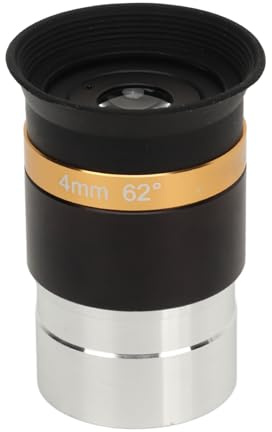 Oculares Lente de Telescopio de 4 Mm, Ocular Asférico de Gran Angular de 62 °, Accesorio de Telescopio Totalmente Recubierto para Telescopios Astronómicos de 1,25 Pulgadas