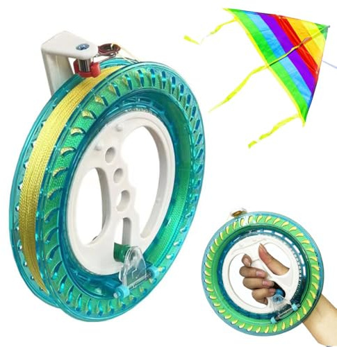SIRLOMU Set de cerf-volant (1 pièce), Planche À Enrouler en Fil De Kite, Poignée, Boucle pour enfant et adulte, Cordes avec 150 m Durable, Parfait pour jouets d'extérieur
