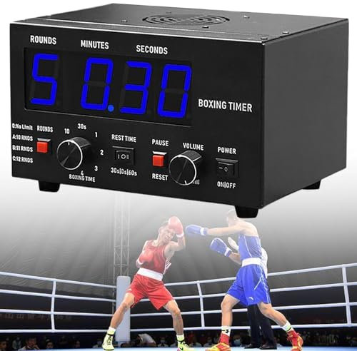 Reloj temporizador LED para gimnasio en casa, para entrenamiento por intervalos, reloj temporizador de fitness, accesorios de gimnasio en casa para hacer ejercicio, reloj con pantalla digital para b