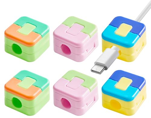 Sladdhanteringssats – magnetisk kabelhållare för bord, 6-pack självhäftande trådorganiseringsklämmor, fast greppstruktur, snygga skrivbordstillbehör, förvaringslösning för kontor, sovrum, sovsal, bänk