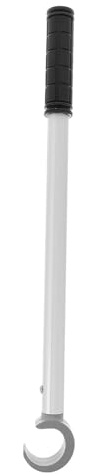 DOITOOL Barra de Asistencia para Persianas de Ventana C 0,4 M Gris, Varilla Metálica Resistente, Varilla de Apertura para Techo Corredizo, Herramienta para Ventanales, Accesorio Fijo