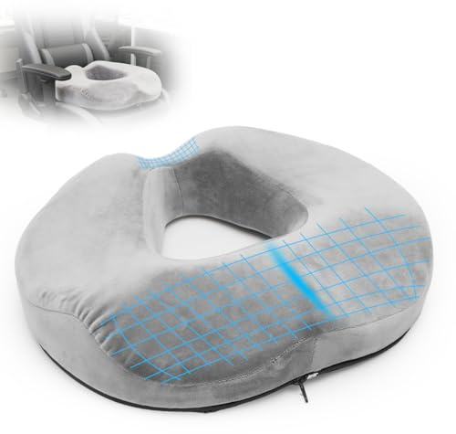 Umllpet Cojín Antiescaras Ergonómico para Hemorroides, Ciática y Dolor Lumbar, Cojín de Asiento para Embarazo y Posparto, Funda Lavable Antideslizante