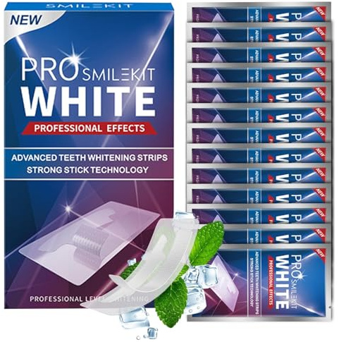 28 Piezas Tiras Blanqueadoras Dientes, Tiras De Blanqueamiento Dental Profesional, Blanqueamiento Dental RáPido, Para Eliminar Manchas De Café Y Té, Resultados RáPidos
