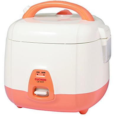 Cuckoo CR-0331 Elektrischer Reiskocher 0,54 l (3 Personen) mit Warmhaltefunktion, Orange