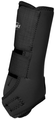 Tough 1 Economy Vented Rear Sport Boots, Black, Medium