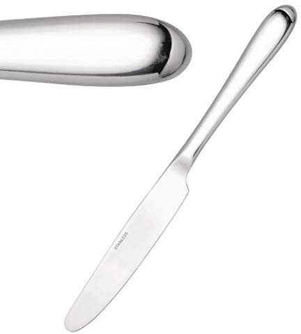 Utopia F15003 Manhattan coltello da dessert, posate contemporaneo 18/0 (confezione da 12)