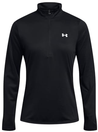 Under Armour Donna Tech 1/2 Zip- Solid, Maglia Donna Manica Lunga, Felpa donna con Zip, Comoda Maglia Palestra