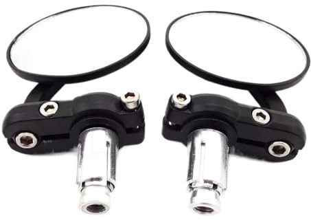 Motorrad Spiegel Motorrad Seite Aluminium Rückansicht Rückspiegel Für 8/7 22mm Lenker Griff Bar End Straße 110cc 125cc ATV Quad
