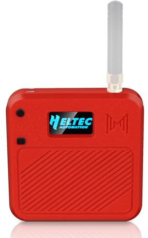 Heltec V3 Gehäuse für ESP32 LoRa Development Board Custom Meshtastic Case mit Antennenanschluss und Ladeschacht (N32 Version, Rot)