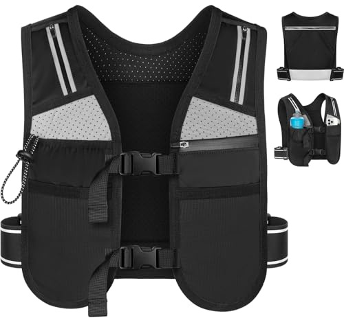 Luroon - Chaleco de hidratación para mujer y hombre, reflectante, para correr, para senderismo, ciclismo,
