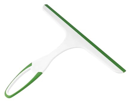 Raschietto per doccia, raschietto per doccia, per bagno, raclette per porte in vetro, vetri auto, parabrezza, specchio, piastrelle, asciugamani per ghiaccio, strumento di pulizia (verde)