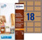 Avery L7110-20 selbstklebende braune Kraftpapier-Etiketten, 18 Etiketten pro A4-Bogen