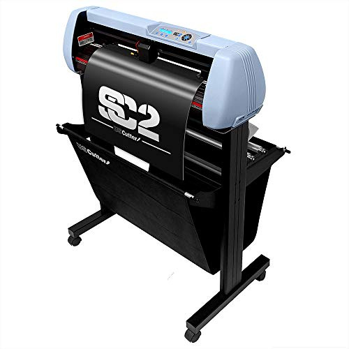 USCutter SC2 Vinyl Cutter Plotter with Stand and Catch Basket, 34 w/VMC (PC Only)