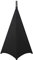 WANGCL Speaker Stand Cover Tripod Scrim Stand Skirt DJ Bag 360 Degree Cover for Speaker Lighting with Storage Bag (Black 1 Pack)