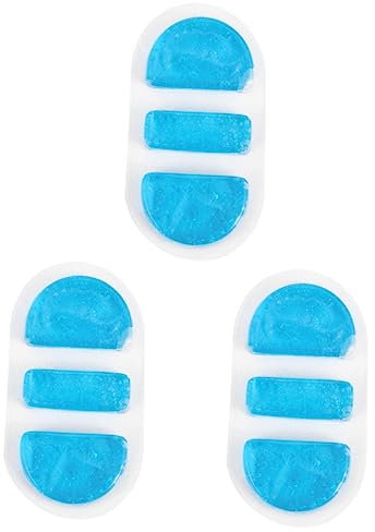CLISPEED 3St Nasenstegpad aus Gel kühlgel pads cooling gel pads bläulich Kühlgel-Pad Reusable gel- packs pads heiß und Eisbeutel kalter Eispad Gel TPU
