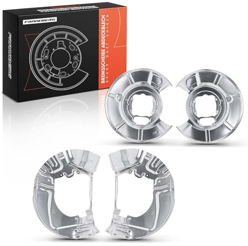 Frankberg 4x Placa de anclaje del disco de freno Delantero Trasera Compatible con 5er E60 520d 520i 523i 525d 525i 530d 530i 535d 540i 545i 550i M5 2.0L-5.0L 2001-2010 Replace# 34216760854