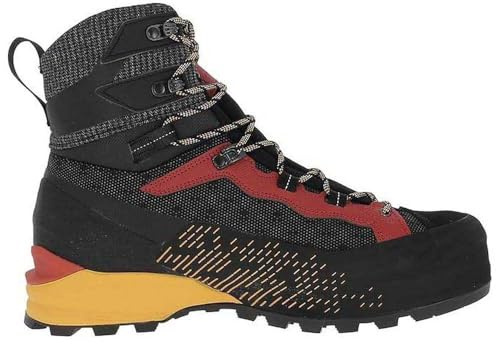GARMONT Tower 3.0 GTX scarpe da montagna impermeabili con suola antiscivolo e supporto per ramponi, stivali da montagna, unisex, scarpe alpine, impermeabili, Black Garmont Orange, 47 EU