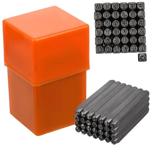 SHINEOFI 1 Satz Briefstempelstempel Stempeln Stanzform Briefmarken Plätzchen-Stempel Buchstabenstempel Für Ton Cookie-Stempel Metall Stempel Metallstempel Metall-stanz-kit Kohlenstoffstahl