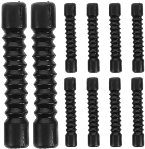 Funda Protectora de Goma Negra para Cables de Freno y Acelerador, 10 Piezas | Ajuste, Protege contra Polvo, Arena y Gotas de Agua, Instalación Fácil, Mayor Durabilidad