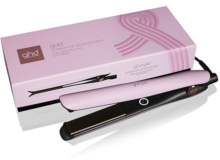 ghd Gold Edizione limitata - Piastra per capelli Rosa Sorbetto con pochette e tappetino termoresistente in abbinata - (Spina EU)