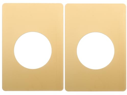 QUMIIRITY Piastra di Rinforzo per Porta in Acciaio Inox 2 Pezzi Piastre di Copertura per Maniglia e Chiavistello Accessori per Riparazione Serrature Porte Standard Facile Installazione