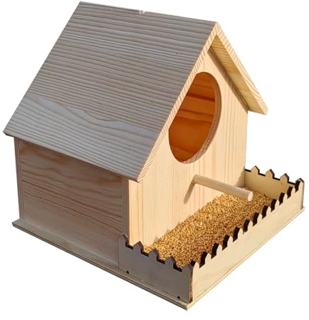 Caseta de anidación – Refugio de cría Aislado de Madera, con diseño de Flujo de Aire | Hábitat Protector previsto Pequeñas Coli
