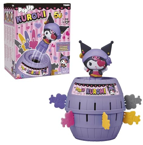 Bizak Salta Kuromi, Juego de acción y Suspense con Barril y Figura Kuromi, Incluye 24 Varillas, edición Especial 20º Aniversario, para niños y niñas a Partir de 4 años (30693865)