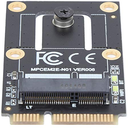 Yosoo Health Gear Mini PCI E Adapter Card Resin M.2 E Key WLAN Card Adapter för AX200 9260 8265 8260, PCIe Plus USB Design, 4 Port, för Bärbar Dator Trådlös Uppgradering