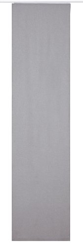 Elbersdrucke blickdichter Schiebevorhang Lino 07 grau 245 x 60 cm Flächenvorhang für Wohnzimmer Schlafzimmer Flur 190286