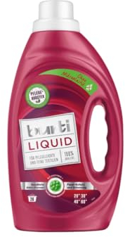 Burti Liquid Feinwaschmittel flüssig 1,45l - mit Faser Schutz für pflegeleichte & feine Textilien, schützt gleichzeitig die Farben, ohne Mikroplastik, für ca. 26 Waschladungen